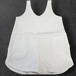 NEW a new day Women's Cream Short Romper (SIZE: LARGE